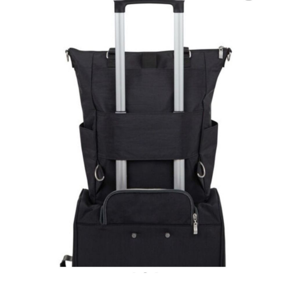 Baggallini Black All Set 3 In 1 Tote Backpack NWT - Picture 4 of 7